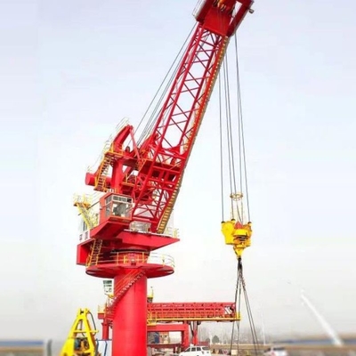 Fixed Type Port Cargo Crane 360 Degree Slewing Harbor Pedestal Crane