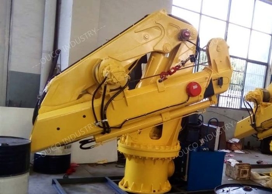 2t 6m Telescopic Knuckle Boom Crane For Port And Ships Operate Safety